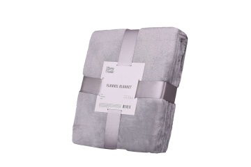 Плед ARDESTO Flannel, 200х220см, 100% поліестер, сірий (ART0204SB)