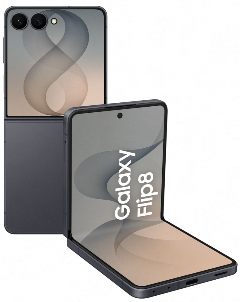 Смартфон Samsung Galaxy Flip 8 5G (F776) 6.9"/4.1"12/512ГБ, 1SIM, 4300мА•год, графітовий (SM-F776BZKHSEK)