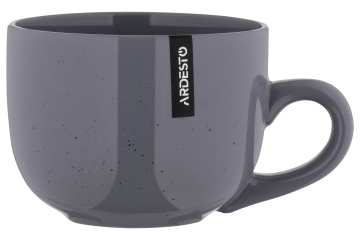 Чашка ARDESTO Bagheria Grey, 480мл, кераміка, сірий (AR2648GREY)