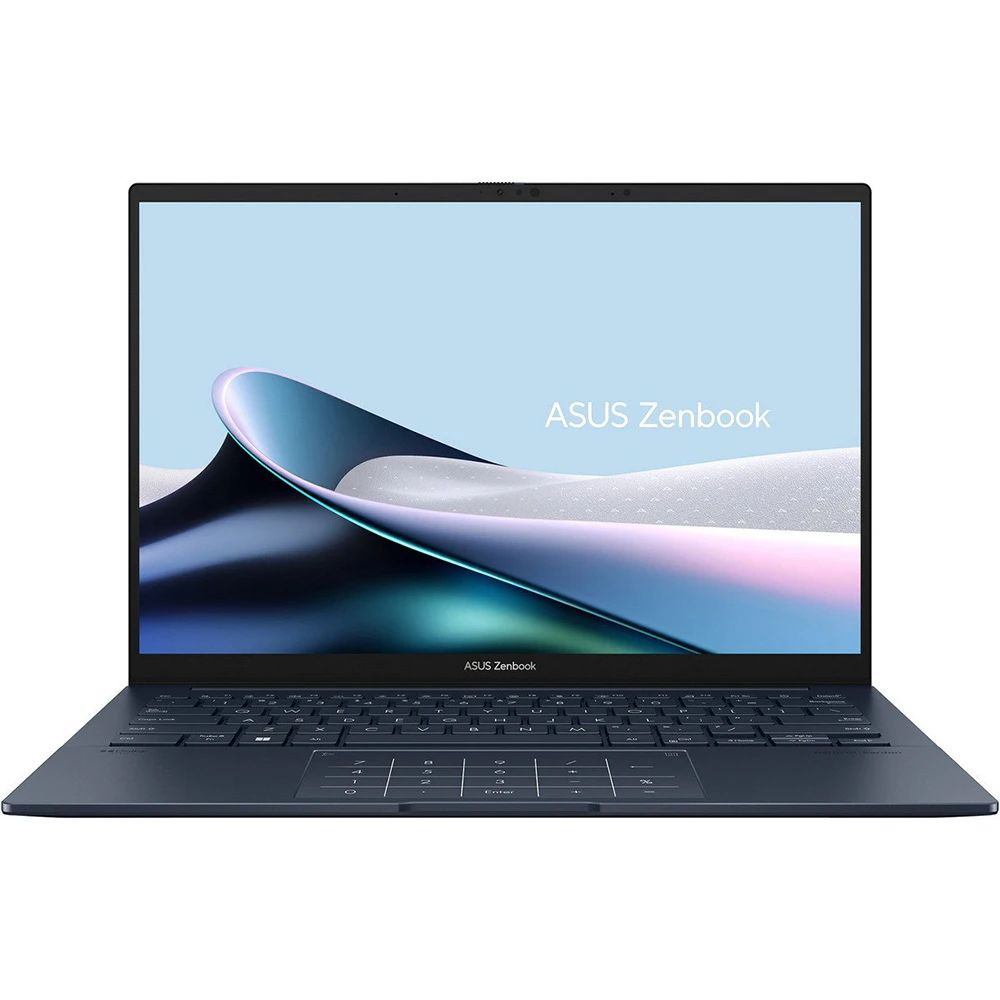 Ноутбук ASUS Zenbook 14 UX3405CA-ST1261 14" 3K OLED, Intel Ultra 5 225H, 32GB, F1TB, UMA, NoOS, Блакитний (90NB14W1-M01V80)
