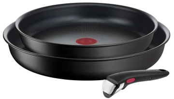 Набір посуду Tefal Ingenio Unlimited, змінна ручка, 3предмети, алюміній, бакеліт, чорний (L7639142)