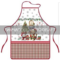 Фартух ARDESTO Christmas Bears 60х80см, 100% поліестер, зелений (ART12BR)