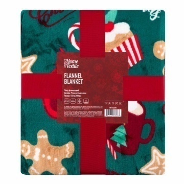Плед ARDESTO Christmas Flannel 160х200см, 100% поліестер, різдвяні смаколики (ART0122PB)