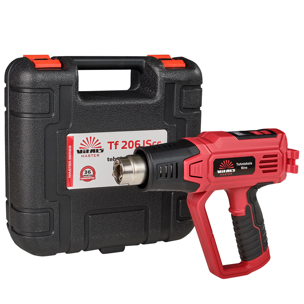 Фен будівельний Vitals Master Tf 206JScc 2000Вт 50·600°C 250-550л/год 0.84кг (140855)