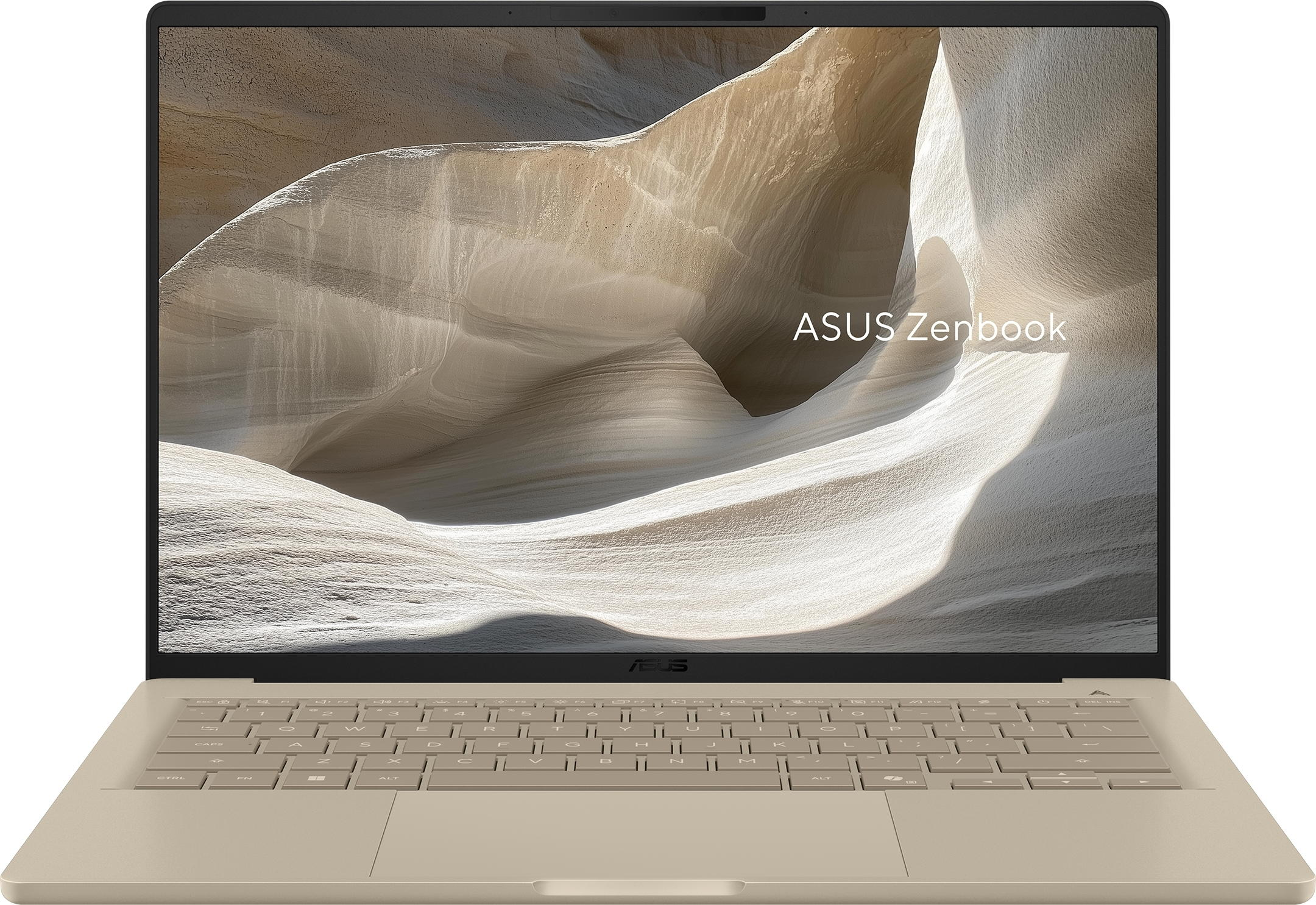 Ноутбук ASUS Zenbook A14 UX3407NA-QD080W 14" WUXGA OLED, Qualcomm X2 Elite X2E88100, 16GB, F512GB, UMA, Win11, Бежевий (90NB1711-M003B0)