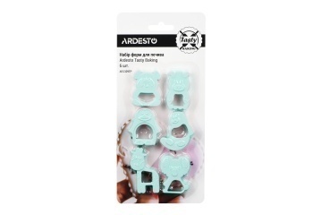Набір форм для печива Ardesto Tasty Baking, 6шт, пластик, рожевий (AR2309PP)
