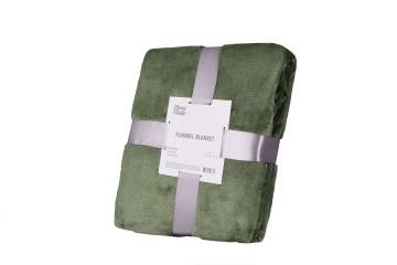 Плед ARDESTO Flannel, 160х200см, 100% поліестер, зелений (ART0209SB)