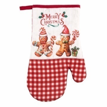 Рукавичка ARDESTO Christmas Gingerbread 18х30см, 100% поліестер (верх), 100% бавовна (низ), червоний (ART05HG)