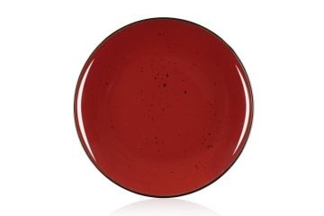 Тарілка обідня Ardesto Bagheria Sangria, 26см, кераміка, бордовий (AR2926R)