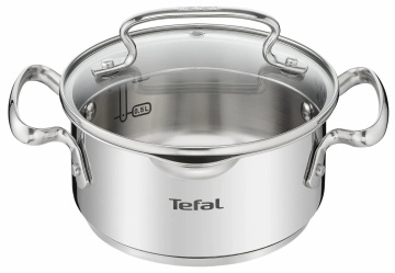 Каструля Tefal DUETTO+, 1.5л, з кришкою, нержавіюча сталь, скло (G7194236)