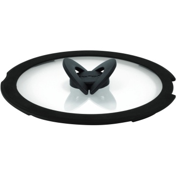 Кришка Tefal Ingenio 18см, скло, силікон, прозоро-чорний (L9846253)