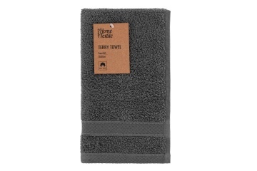 Рушник махровий ARDESTO SuperSoft, 30х50см, 100% бавовна, сірий темний (ART2230MC)