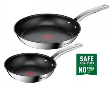 Набір сковорідок Tefal Intuition, 2шт, 20/26см, нержавіюча сталь (B817S255)