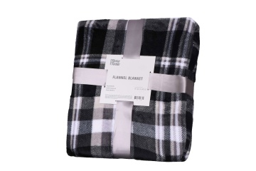 Плед ARDESTO Flannel, 200х220см, 100% поліестер, клітинка, сірий (ART0102PB)