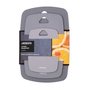 Набір дошок кухонних ARDESTO Gemini, 3шт, 20.5x15см, 30x20см, 35x25см, пластик (AR1403GR)