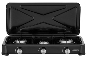 Плитка настільна ARDESTO газова, тип газу LPG, конфорок - 3, чорний (GTC-NS3013B)