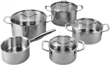 Набір посуду Gorenje ETERNAL, 9 предметів, нержавіюча сталь (CW09ES)
