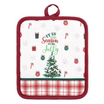 Прихватка ARDESTO Christmas Tree 18х20см, 100% поліестер (верх), 100% бавовна (низ), зелений (ART04HT)