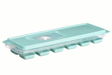 Форма для льоду з кришкою ARDESTO Fresh, 27х9.5х3.8см, силікон, пластик, блакитний (AR1101TP)