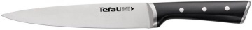 Кухонний ніж поварський Tefal Ice Force, 20см, нержавіюча сталь, пластик, чорний (K2320714)