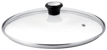 Кришка Tefal, 24см, скло, нержавіюча сталь, бакеліт, прозорий (28097512)