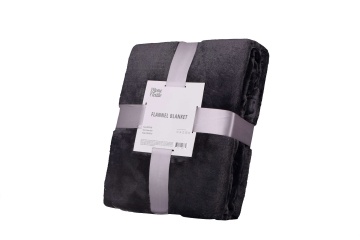 Плед ARDESTO Flannel, 160х200см, 100% поліестер, темно-сірий (ART0210SB)