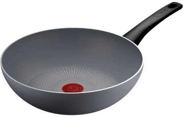 Сковорода ВОК Tefal Halo, 28см, алюміній, бакеліт, сірий (C3121953)