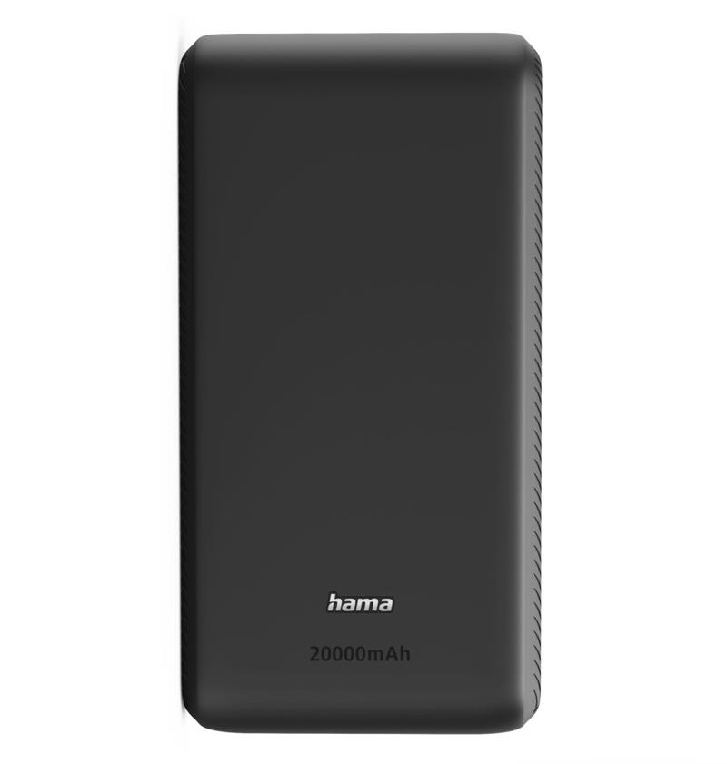 Акумулятор портативний літій-іонний Power Bank Hama 20000 мА·год, USB-C/2xUSB-A, anthracite (00201777)