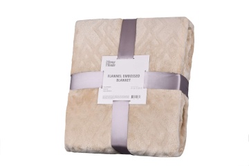 Плед ARDESTO Embossed, 200х220см, 100% поліестер, бежевий (ART0302EB)