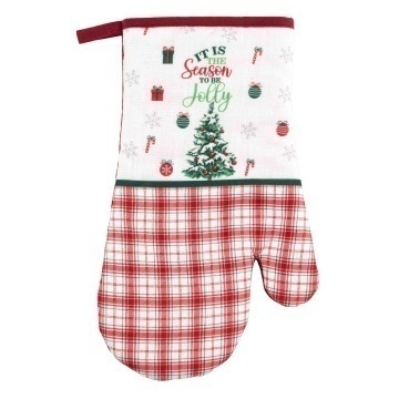 Рукавичка ARDESTO Christmas Tree 18х30см, 100% поліестер (верх), 100% бавовна (низ), зелений (ART05HT)