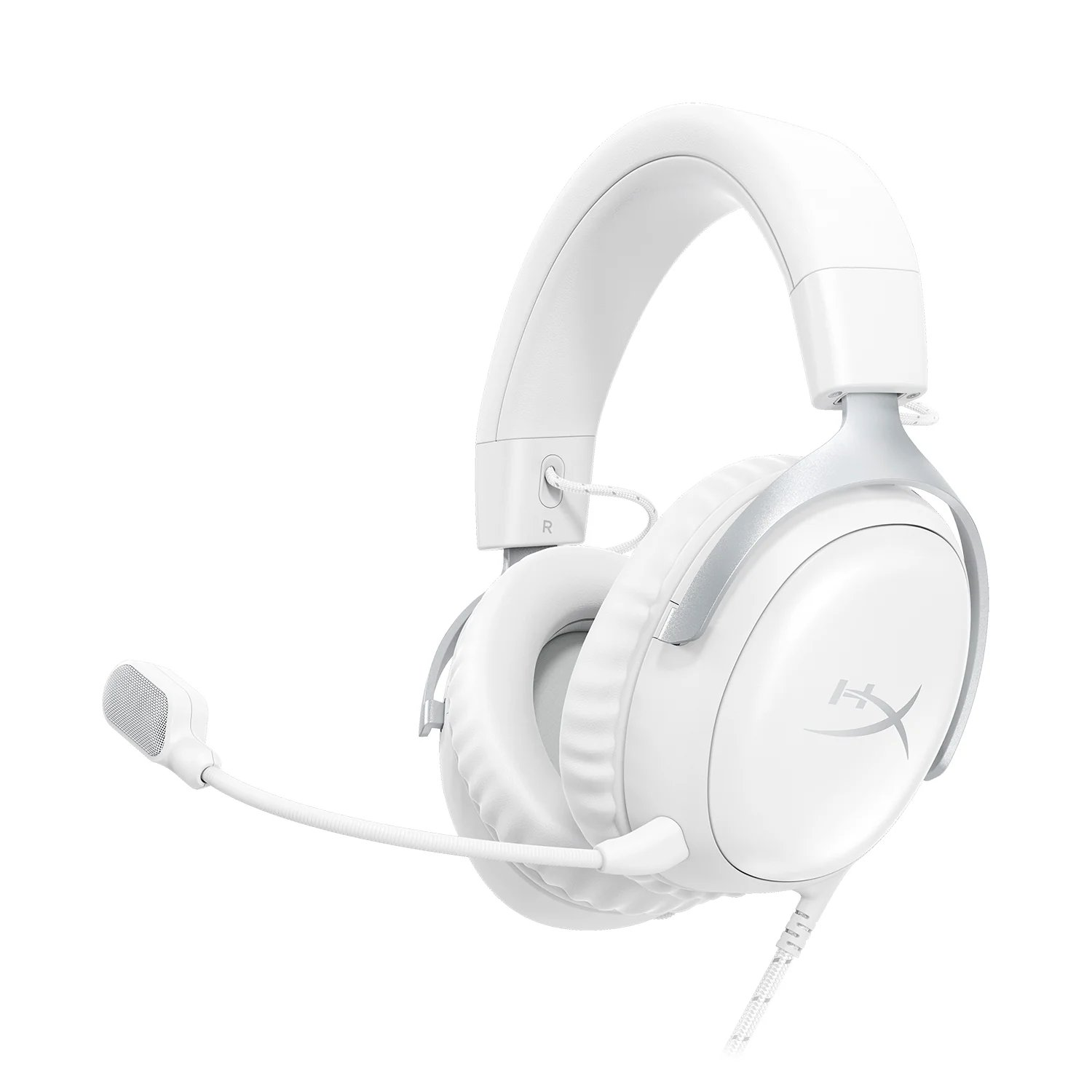 Гарнітура ігрова HyperX Cloud III, mini-jack/USB-A/USB-C, 1.2м/1.3м, білий (BS7C1AA)