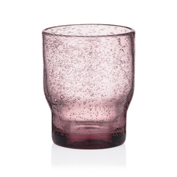 Набір склянок низьких ARDESTO Bubble 300мл, 2шт, скло, рожевий (AR2630P)