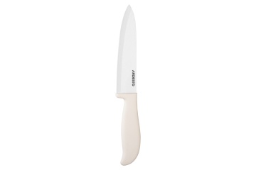 Ніж керамічний кухарський Ardesto Fresh, 15см, кераміка, пластик, білий (AR2127CW)