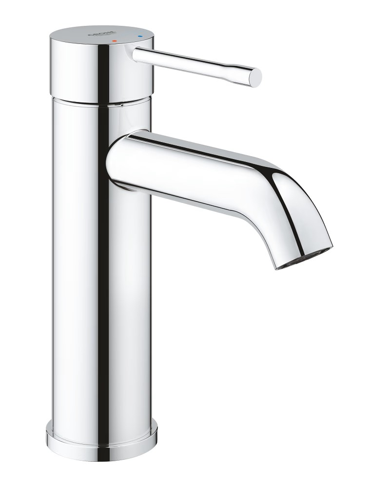 Змішувач для раковини Grohe Essence S-розміру, довж. виливу - 116мм, неповоротний, 1 важіль, хром (24172001)