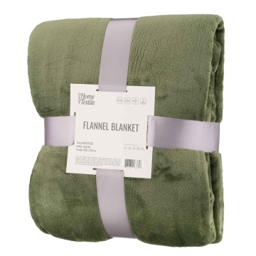 Плед ARDESTO Flannel, 200x220см, 100% поліестер, зелений (ART0212SB)