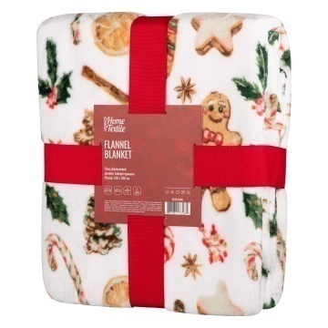 Плед ARDESTO Flannel 160х200см, 100% поліестер, імбирні пряники (ART0118PB)