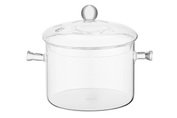 Каструля з кришкою ARDESTO Black Mars, 1.5л, боросилікатне скло (AR0715G)