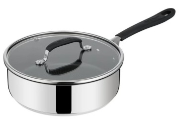 Сотейник з кришкою Tefal Jamie Oliver Home Cook , 24см, 3.5л, нержавіюча сталь, силікон, скло (E3033275)