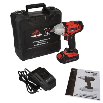Гайковерт ударний акумуляторний Vitals Master AT 1825 Kit SmartLine+ 18В 1х2А·год 2800об/хв 250Нм квадрат1/2" кейс 3.2кг (184448)