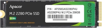 Накопичувач SSD Apacer M.2 256GB PCIe 3.0 P4U (AP256GAS2280P4U)