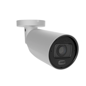 IP-камера дротова Ajax BulletCam HLVF 8 MP White, 2.8–12 мм, PoE, True WDR, IP67, ІЧ 60 м, LED 40 м, аудіо, кут огляду 31° до 111°, вулична, біла, 126279.217.WH1 (000063788)