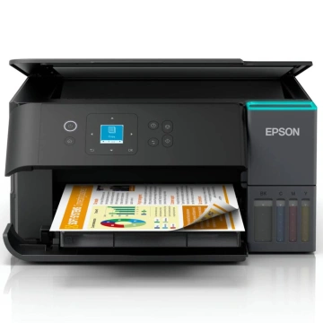 БФП ink color A4 Epson EcoTank L4360 33_20 ppm Duplex USB Wi-Fi 4 inks Black Pigment (C11CL41411)