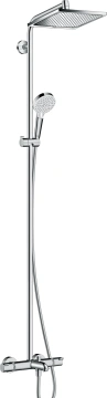 Душова система Hansgrohe Crometta E 240 1jet Showerpipe, з термостатом, хром (27298000)