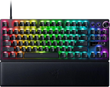 Клавіатура механічна Razer Huntsman V3 Pro TKL 8KHz, 84key, Analog Optical Switch Gen-2, USB-A, EN, RGB, чорний (RZ03-05520100-R3M1)