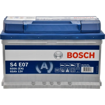 Акумулятор Bosch S4 12В 65Аг 650А R+ (0 092 S4E 070) (0092S4E070)