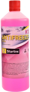 Антифриз Starline Extra K12 G-12+ концентрат рожевий -74°C 1л (NA K12-1) (NAK121)