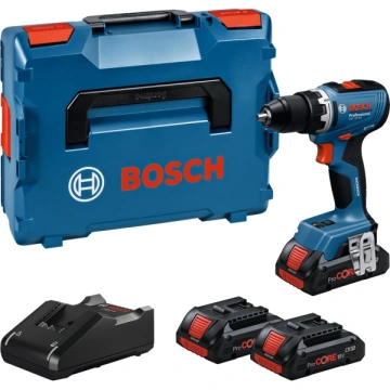 Шурупокрут-дриль акумуляторний Bosch Professional GSR 18V-65 18В 3х4А·год 31·63·76Нм 0-550/0-2100об/хв ЗП 1.06кг (0.601.9N3.208)