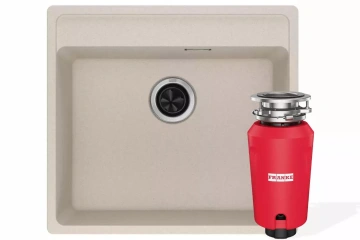 Комплект - мийка MRG 610-52 TL фраграніт, сахара, 114.0668.901 і подрібнювач харч. відходів SLIM 50, 134.0715.098, вкл. Сифон (114.0763.941)