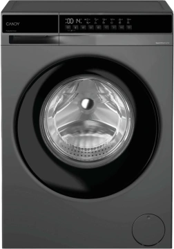 Пральна машина Candy ProWash 100 фронтальна, 7кг, 1200, A, 43.9см, дисплей, пара, інвертор, люк чорний, cріблястий (EY27SB7G-S)