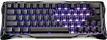 Клавіатура магнітна GravaStar Mercury V60 Pro 60keys, GravaStar Blackcore, USB-A, 8k,RGB, GunMetal (GSV60PRO_XTAL_BLK)
